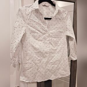Marks & Spencer 3/4 sleeve popover blouse